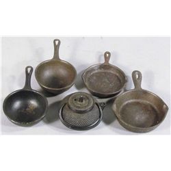 Misc. Lot of Cast Iron Child's Cookware