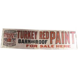 Turkey Red Paint Cloth Banner