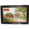 Image 1 : Square Deal Wagon Company Self Framed Tin Sign