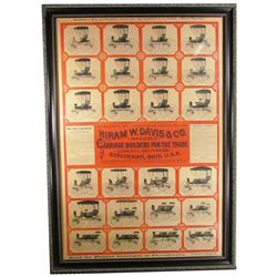Hiram W. Davis & Co. Carriage Makers Broadside