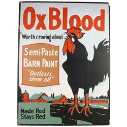 OxBlood Semi-Paste Barn Paint Cardboard Sign