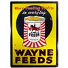 Image 1 : Wayne Feeds Self Framed Porcelain Sign