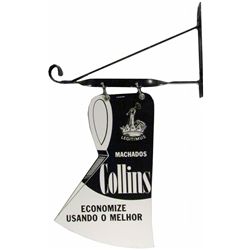 Collins Axe Die Cut Steel Sign