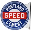 Image 1 : Portland Speed Cement Porcelain Flange Sign