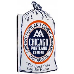 AA Chicago Portland Cement Porcelain Flange Sign