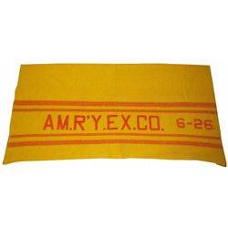 RARE American Railway Express Co. Horse Blanket
