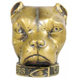 American Express-Chicago Brass Dog Head Finial