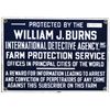 Image 1 : Burns Detective Agency Porcelain Sign