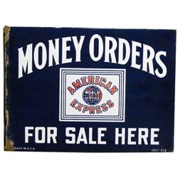 American Express Money Orders Porcelain Sign