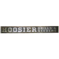 Hoosier Drills & Seeders Wood Sand Sign