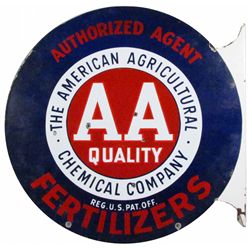 AA Fertilizer Porcelain Sign