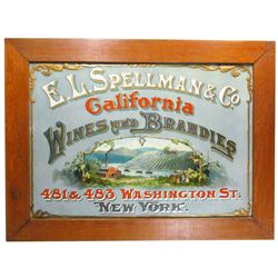 E.L. Spellman & Co. California Embossed Tin Sign
