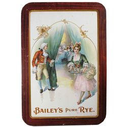 Bailey's Pure Rye Self Framed Tin Sign