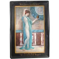 Brookfield Rye Self Framed Tin Sign