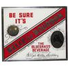 Image 1 : Belle of Bourbon Reverse Glass Sign