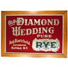 Image 1 : Diamond Wedding Pure Rye Reverse Glass Sign