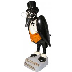 Old Crow Whiskey Paper Mache Display Figure