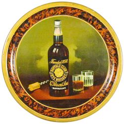 Buffalo Club Rye Whiskey Tin Serving Tray