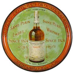 Old Forester Whisky Tin Serving Tray