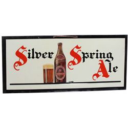 2 Tin Beer Signs including Silver Spring Ale