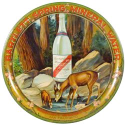 Bartlett Spring Mineral Water Tin Serving Tray