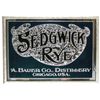 Image 1 : Sedgwick Rye Reverse Glass Sign