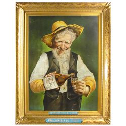 Paul Jones Pure Rye Self Framed Tin Sign