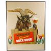 Image 1 : Bock Beer Die Cut Cardboard Sign
