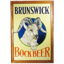 Brunswick Bock Beer Paper Sign