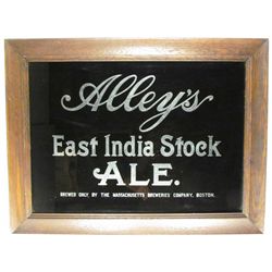 Alley's Ale Reverse Glass Sign
