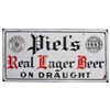 Image 1 : Piel's Real Lager Beer Beveled Porcelain Sign