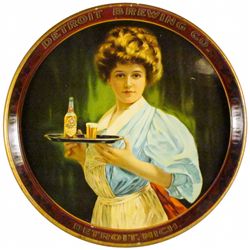 Detroit Brewing Company Tin Serving Tray