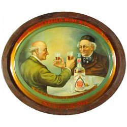 Perfection Whiskey Tin Front Whiskey Barrel Sign