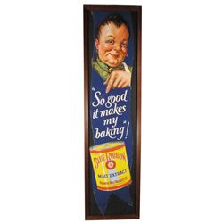 Blue Ribbon Malt Extract Paper Sign