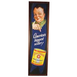 Blue Ribbon Malt Extract Paper Sign