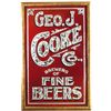 Image 1 : Geo. J. Cooke Reverse Glass Sign