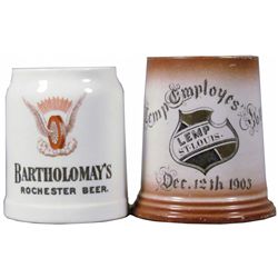 Two Ceramic Beer Mugs