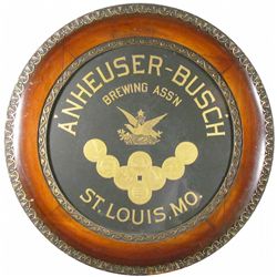 Anheuser-Busch Brewing Ass'n Reverse Glass Sign