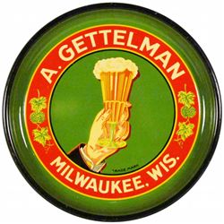 A. Gettelman Beer Tin Serving Tray