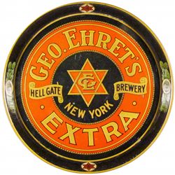 Geo. Ehret's Hellgate Brewery Tin Serving Tray