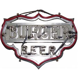 Burger Beer Neon Sign