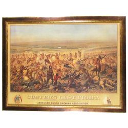 Anheuser Busch Brewing Company Paper Sign