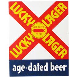 Lucky Lager Steel Flange Sign