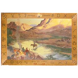 Falstaff Beer Self Framed Cardboard Sign