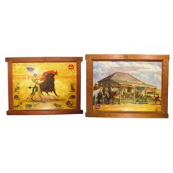 Two Pearl XXX Lager Beer Cardboard Posters