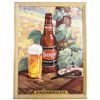 Image 1 : Burger Bohemian Beer Self Framed Tin Sign