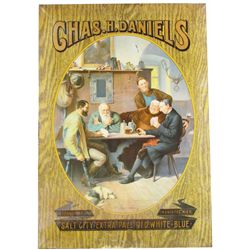 Chas. H. Daniels Self Framed Tin Sign