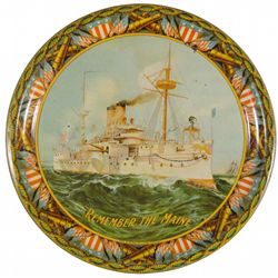 Remember the Maine Tin Serving Tray