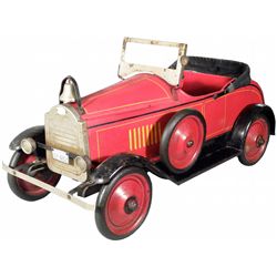 American National Pull Toy Fire Chief Car