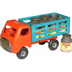 Tri-Ang Pressed Steel Dairy Toy Truck